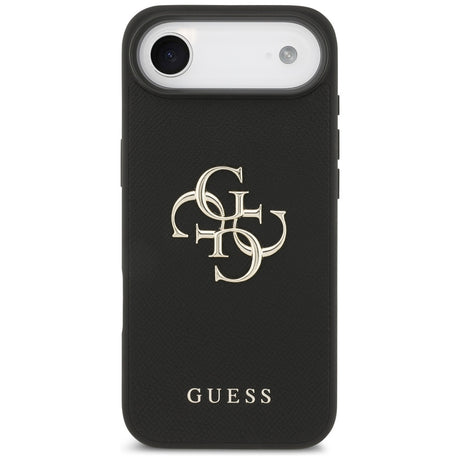 Husa de protectie Guess Hardcase 4G Grained Big and Classic Logo (GUHCP17MPGT4MBK) compatibil cu iPhone 17 Air, Negru