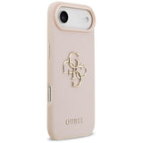 Husa de protectie Guess Hardcase 4G Grained Big and Classic Logo (GUHCP17MPGT4MBP) compatibil cu iPhone 17 Air, Roz