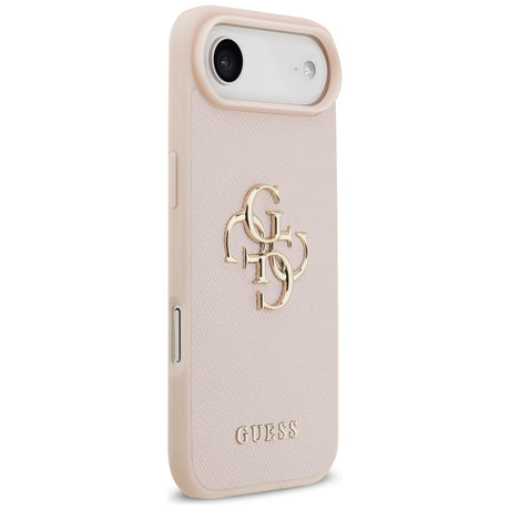 Husa de protectie Guess Hardcase 4G Grained Big and Classic Logo (GUHCP17MPGT4MBP) compatibil cu iPhone 17 Air, Roz