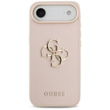 Husa de protectie Guess Hardcase 4G Grained Big and Classic Logo (GUHCP17MPGT4MBP) compatibil cu iPhone 17 Air, Roz