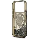 Husa de protectie Karl Lagerfeld Liquid Glitter Choupette Logo MagSafe (KLHMP17LLCHSCTDK) compatibil cu iPhone 17 Pro, Negru