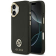 Husa de protectie Guess Grained Strass Logo MagSafe (GUHMP17SPGCRMDEK) compatibil cu iPhone 17, Negru