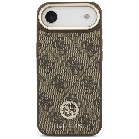Husa de protectie Guess 4G Strass Logo MagSafe (GUHMP17MP4GRMDEW) compatibil cu iPhone 17 Air, Maro