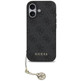 Husa de protectie Guess Hardcase 4G Charm Cradle MagSafe (GUHMP17SGF4GCK) compatibil cu iPhone 17, Negru