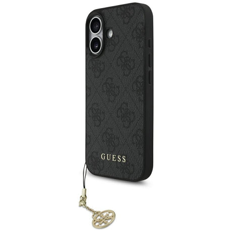 Husa de protectie Guess Hardcase 4G Charm Cradle MagSafe (GUHMP17SGF4GCK) compatibil cu iPhone 17, Negru