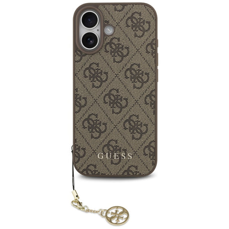 Husa de protectie Guess Hardcase 4G Charm Cradle MagSafe (GUHMP17SGF4GCW) compatibil cu iPhone 17, Maro