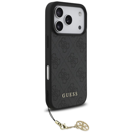 Husa de protectie Guess Hardcase 4G Charm Cradle MagSafe (GUHMP17LGF4GCK) compatibil cu iPhone 17 Pro, Negru