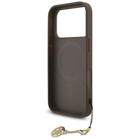 Husa de protectie Guess Hardcase 4G Charm Cradle MagSafe (GUHMP17LGF4GCW) compatibil cu iPhone 17 Pro, Maro