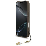 Husa de protectie Guess Hardcase 4G Charm Cradle MagSafe (GUHMP17XGF4GCW) compatibil cu iPhone 17 Pro Max, Maro