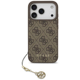 Husa de protectie Guess Hardcase 4G Charm Cradle MagSafe (GUHMP17XGF4GCW) compatibil cu iPhone 17 Pro Max, Maro