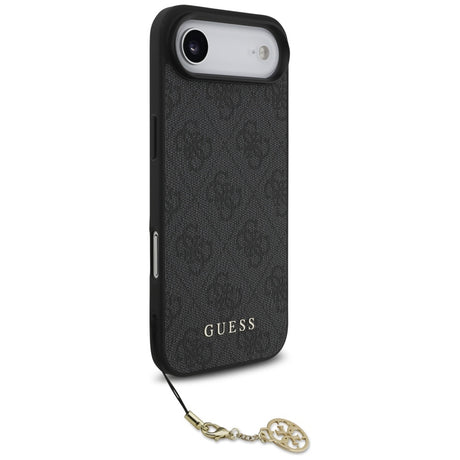 Husa de protectie Guess Hardcase 4G Charm Cradle MagSafe (GUHMP17MGF4GCK) compatibil cu iPhone 17 Air, Negru