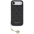 Husa de protectie Guess Hardcase 4G Charm Cradle MagSafe (GUHMP17MGF4GCK) compatibil cu iPhone 17 Air, Negru