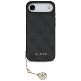 Husa de protectie Guess Hardcase 4G Charm Cradle MagSafe (GUHMP17MGF4GCK) compatibil cu iPhone 17 Air, Negru