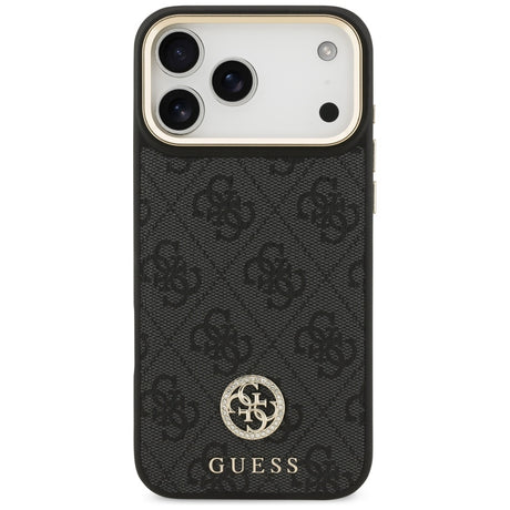 Husa de protectie Guess Hardcase 4G Strass Logo MagSafe (GUHMP17XP4GRMDEK) compatibil cu iPhone 17 Pro Max, Negru