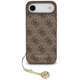 Husa de protectie Guess Hardcase 4G Charm Cradle MagSafe (GUHMP17MGF4GCW) compatibil cu iPhone 17 Air, Maro