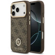 Husa de protectie Guess Hardcase 4G Strass Logo MagSafe (GUHMP17LP4GRMDEW) compatibil cu iPhone 17 Pro, Maro