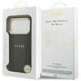 Husa de protectie Guess Hardcase 4G Stripe MagSafe (GUHMP17LPG4SEMCK) compatibil cu iPhone 17 Pro, Negru