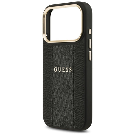 Husa de protectie Guess Hardcase 4G Stripe MagSafe (GUHMP17XPG4SEMCK) compatibil cu iPhone 17 Pro Max, Negru