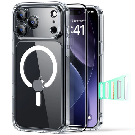 Folie de protectie ESR Classic Hybrid HaloLock compatibil cu iPhone 17 Pro, Transparent