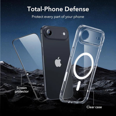 Folie de protectie ESR Classic Hybrid HaloLock compatibil cu iPhone 17 Air, Transparent