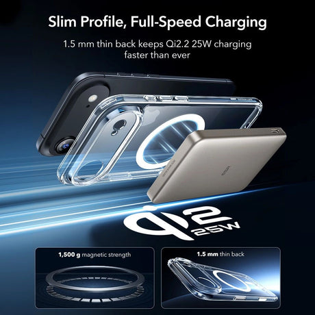 Folie de protectie ESR Classic Hybrid HaloLock compatibil cu iPhone 17 Air, Transparent