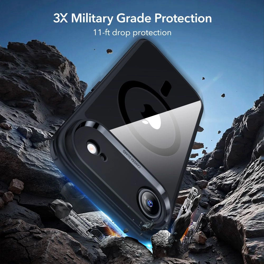 Folie de protectie ESR Classic Hybrid HaloLock compatibil cu iPhone 17 Air, Transparent Black