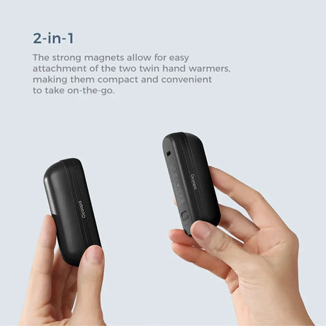 Ocoopa Hand Warmer UT2s Mini (UT3055-OG), Type-C, Magnetic Design, Poket-Sized, 3 Levels, 2x 2600mAh, Portocaliu