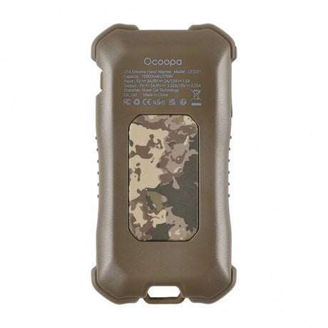 Ocoopa Hand Warmer UT4 Extreme (UT3201-MC-GN), with Power Bank, Built-in Flashlight, IP56, Type-C, 10000mAh, Camouflage