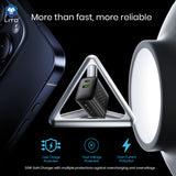 Incarcator Lito (LC19T), with Type-C Cable Included, Type-C, USB Output, PD30W, GaN, PC Fireproof, EU Plug, Negru