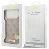 Husa de protectie Guess Hardcase 4G compatibil cu iPhone 17 Pro Max, Roz