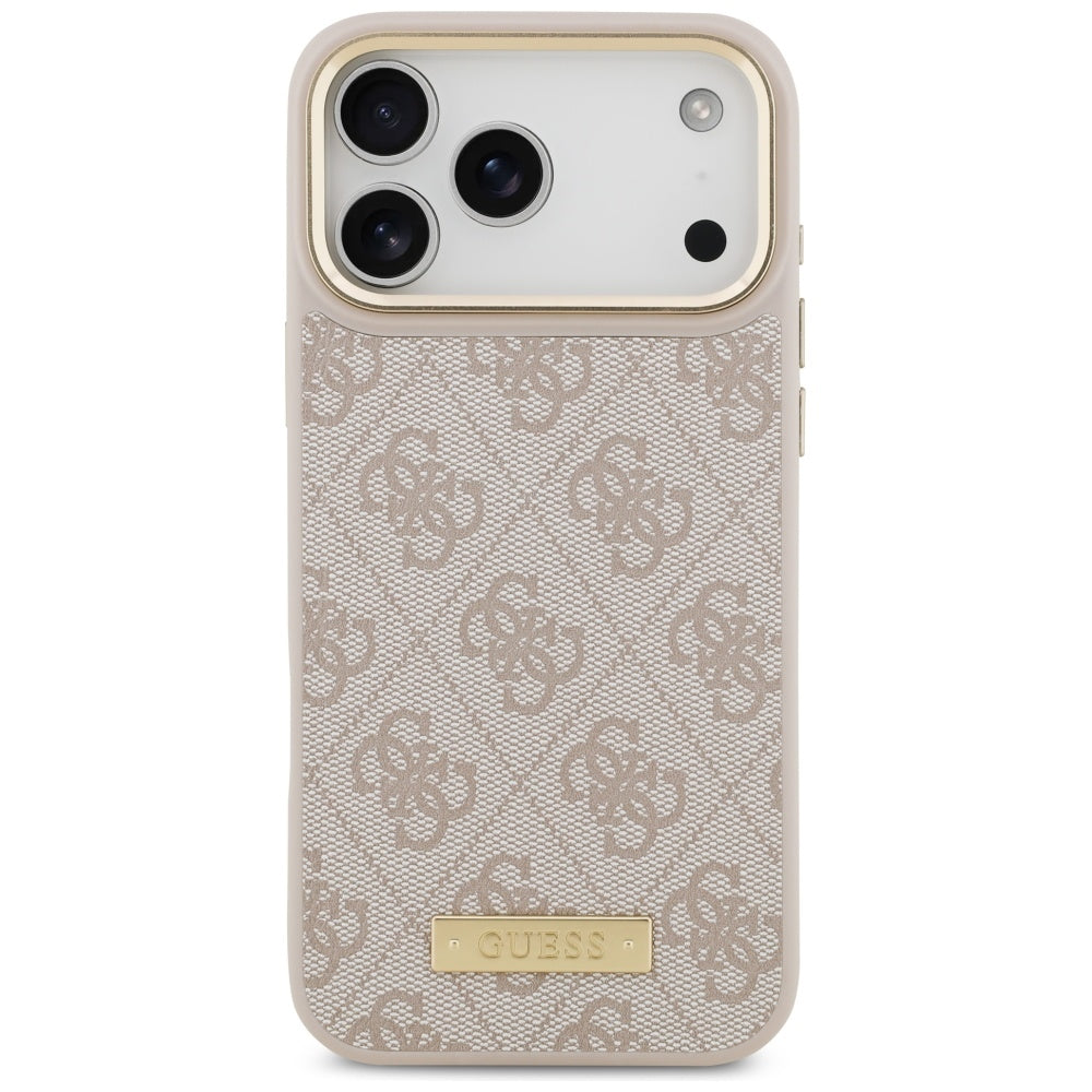 Husa de protectie Guess Hardcase 4G compatibil cu iPhone 17 Pro Max, Roz