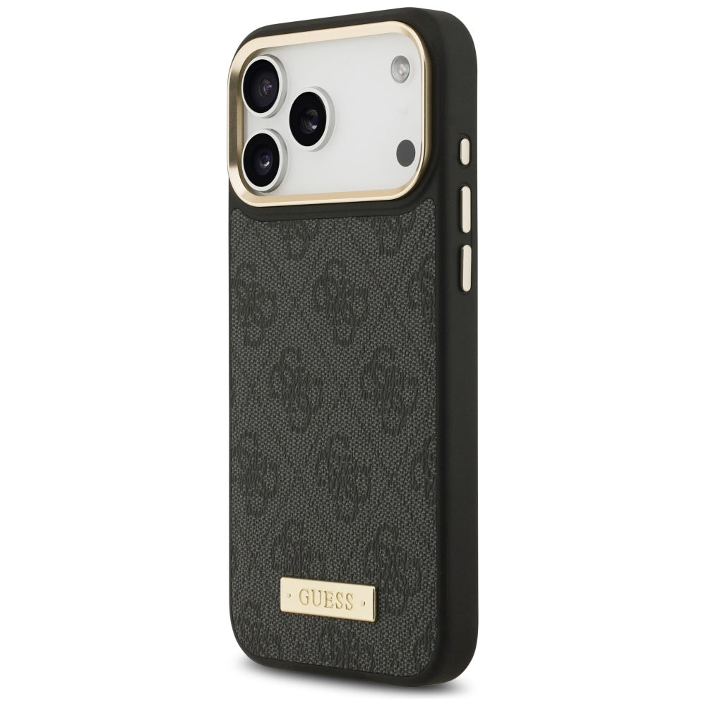 Husa de protectie Guess Hardcase 4G compatibil cu iPhone 17 Pro Max, Negru
