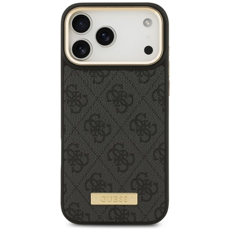 Husa de protectie Guess Hardcase 4G compatibil cu iPhone 17 Pro Max, Negru
