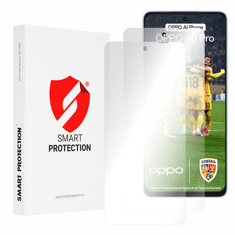 Folie de protectie Smart Protection Premium Classic (set de 2) compatibil cu Oppo A5 Pro 4G / A5 Pro 5G, Transparent