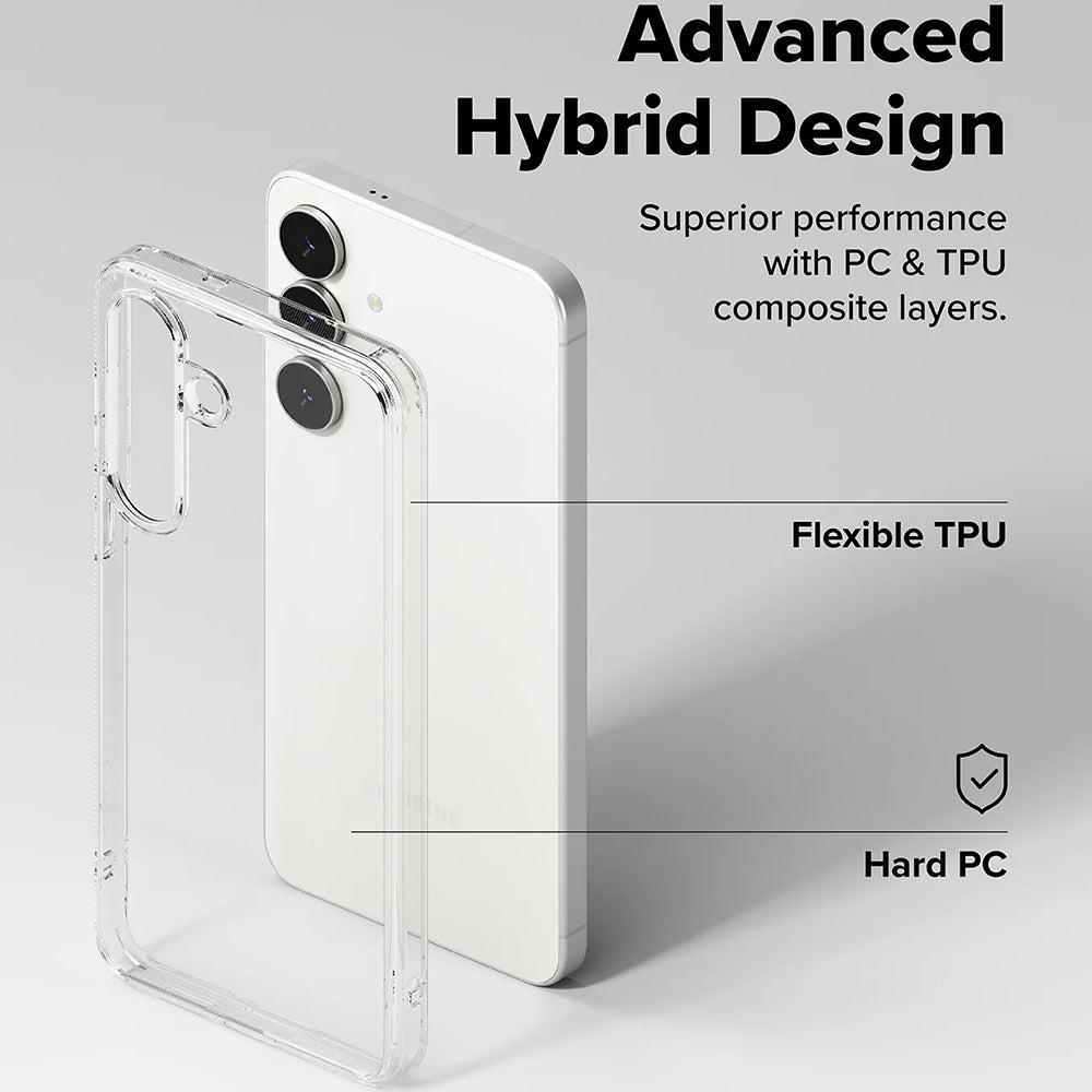 Husa de protectie Ringke Fusion compatibil cu Samsung Galaxy S25 FE, Transparent
