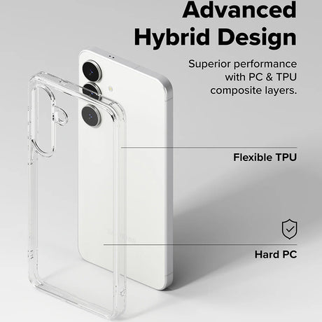 Husa de protectie Ringke Fusion compatibil cu Samsung Galaxy S25 FE, Transparent Mat