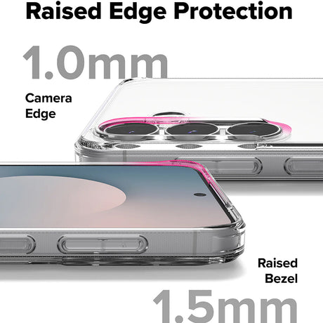 Husa de protectie Ringke Fusion compatibil cu Samsung Galaxy S25 FE, Transparent Mat