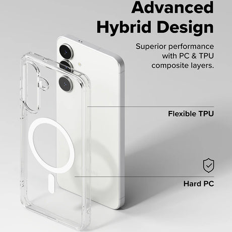 Husa de protectie Ringke Fusion MagSafe compatibil cu Samsung Galaxy S25 FE, Transparent