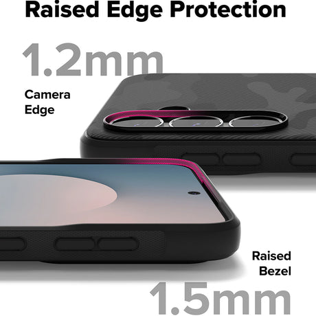Husa de protectie Ringke Onyx compatibil cu Samsung Galaxy S25 FE, Camo Black