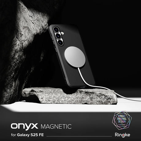 Husa de protectie Ringke Onyx MagSafe compatibil cu Samsung Galaxy S25 FE, Negru