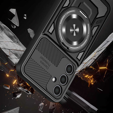Husa de protectie Techsuit RuggedCam compatibil cu Samsung Galaxy A17 5G / A17 4G / M17 / F17, Albastru