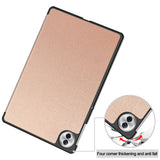 Husa de protectie tableta Techsuit FoldPro compatibil cu Honor Pad 10, Roz Auriu