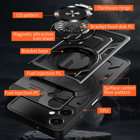 Husa de protectie Techsuit RuggedCam compatibil cu Samsung Galaxy A07 4G, Mov