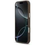 Husa de protectie Guess Hardcase Classic Logo compatibil cu iPhone 17 Pro Max, Maro