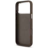 Husa de protectie Guess Hardcase Classic Logo compatibil cu iPhone 17 Pro Max, Maro