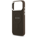 Husa de protectie Guess Hardcase Classic Logo compatibil cu iPhone 17 Pro Max, Maro