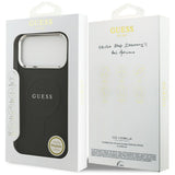 Husa de protectie Guess Hardcase Classic Logo MagSafe (GUHMP17XPSAREGSK) compatibil cu iPhone 17 Pro Max, Negru