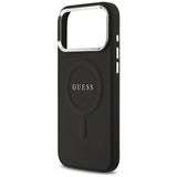 Husa de protectie Guess Hardcase Classic Logo MagSafe (GUHMP17XPSAREGSK) compatibil cu iPhone 17 Pro Max, Negru