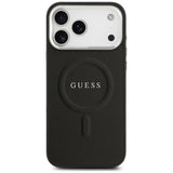 Husa de protectie Guess Hardcase Classic Logo MagSafe (GUHMP17XPSAREGSK) compatibil cu iPhone 17 Pro Max, Negru
