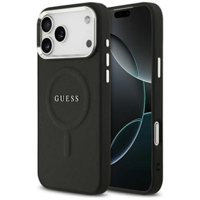 Husa de protectie Guess Hardcase Classic Logo MagSafe (GUHMP17XPSAREGSK) compatibil cu iPhone 17 Pro Max, Negru